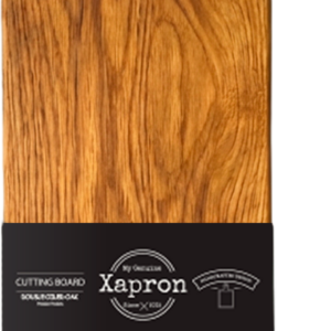Eiken serveerplank Paddle 45x15x2 cm met leren veter van Xapron