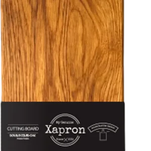 Eiken serveerplank Paddle 45x15x2 cm met leren veter van Xapron