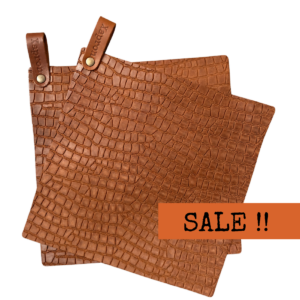 Caiman leren pannenlappen