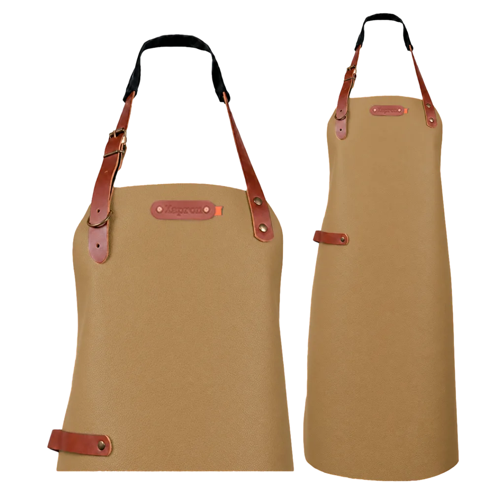 Bovine leren schort - Camel Bovine M - 74 cm