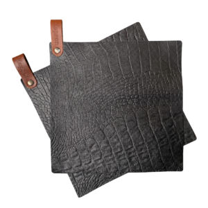 Caiman leren pannenlappen